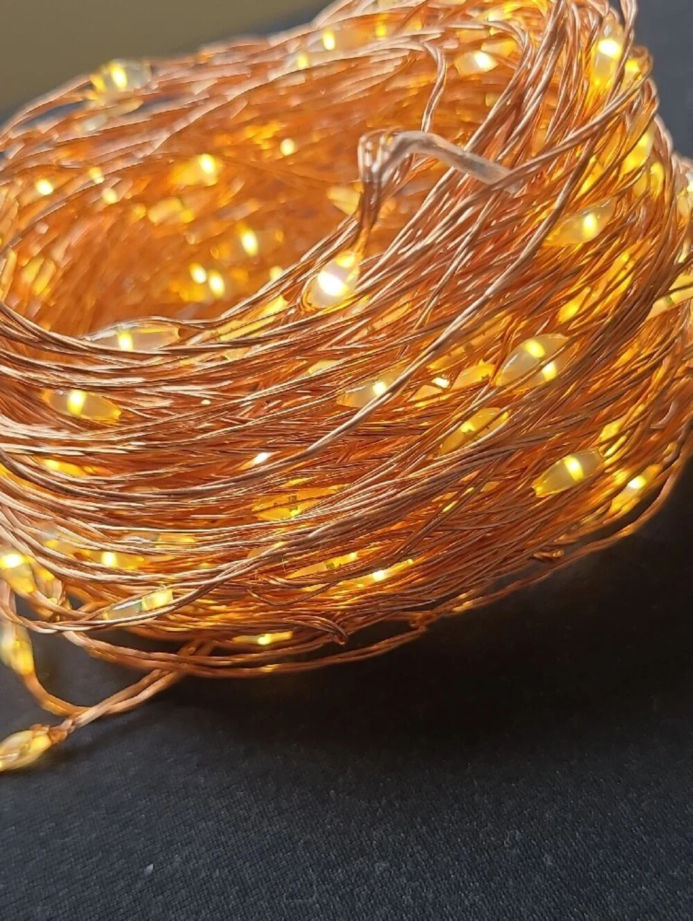 Warm White Copper LED  Starry String Lights